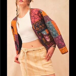EUC Free People Peggy Quilted Jacket XS
